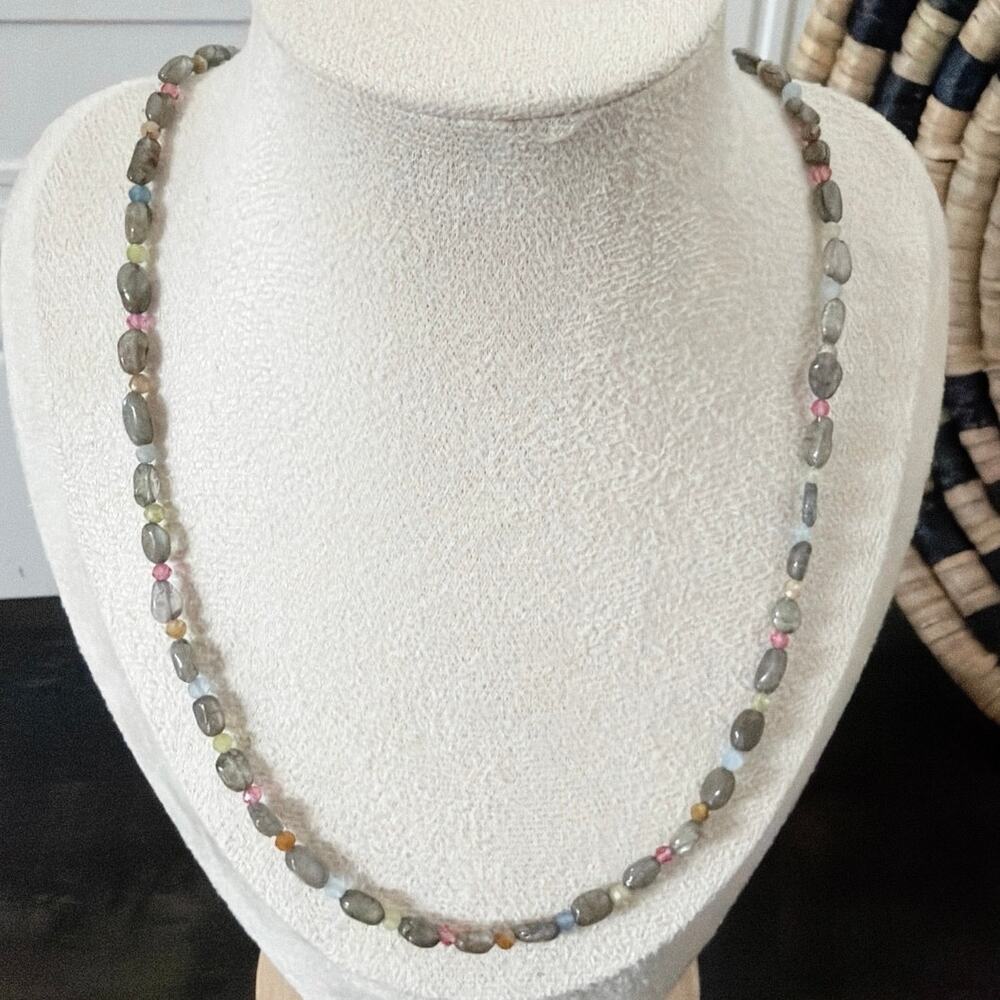 Second Bloom Studio Labradorite Multi Gemstone Necklace 18" + Extender